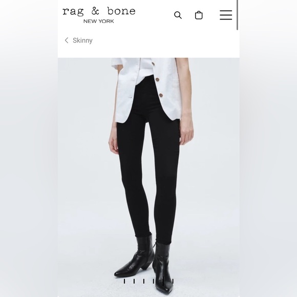 rag & bone Denim - NWT Rag and Bone Nina Skinny - Black
High-Rise Stretch Jean Size 30